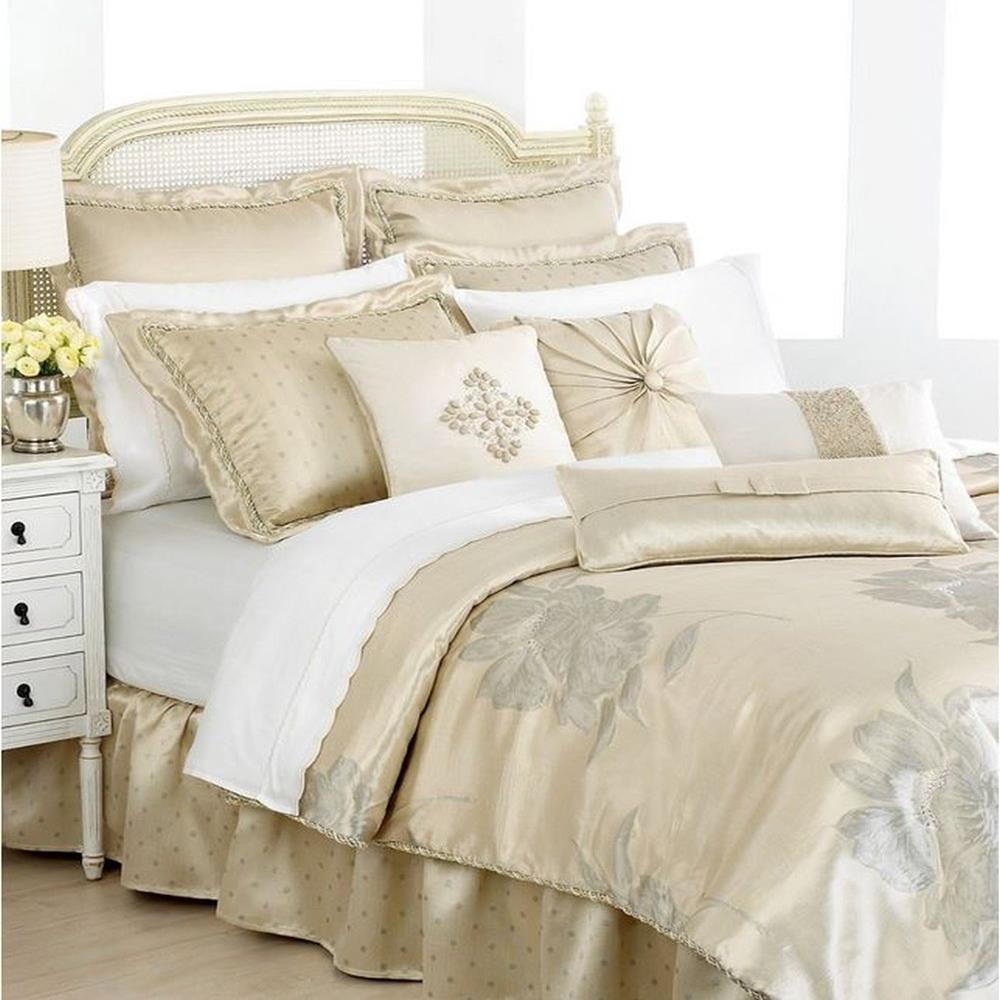 Lenox Silver Bouquet King 4 Piece Bed In A Bag Set NEW eBay