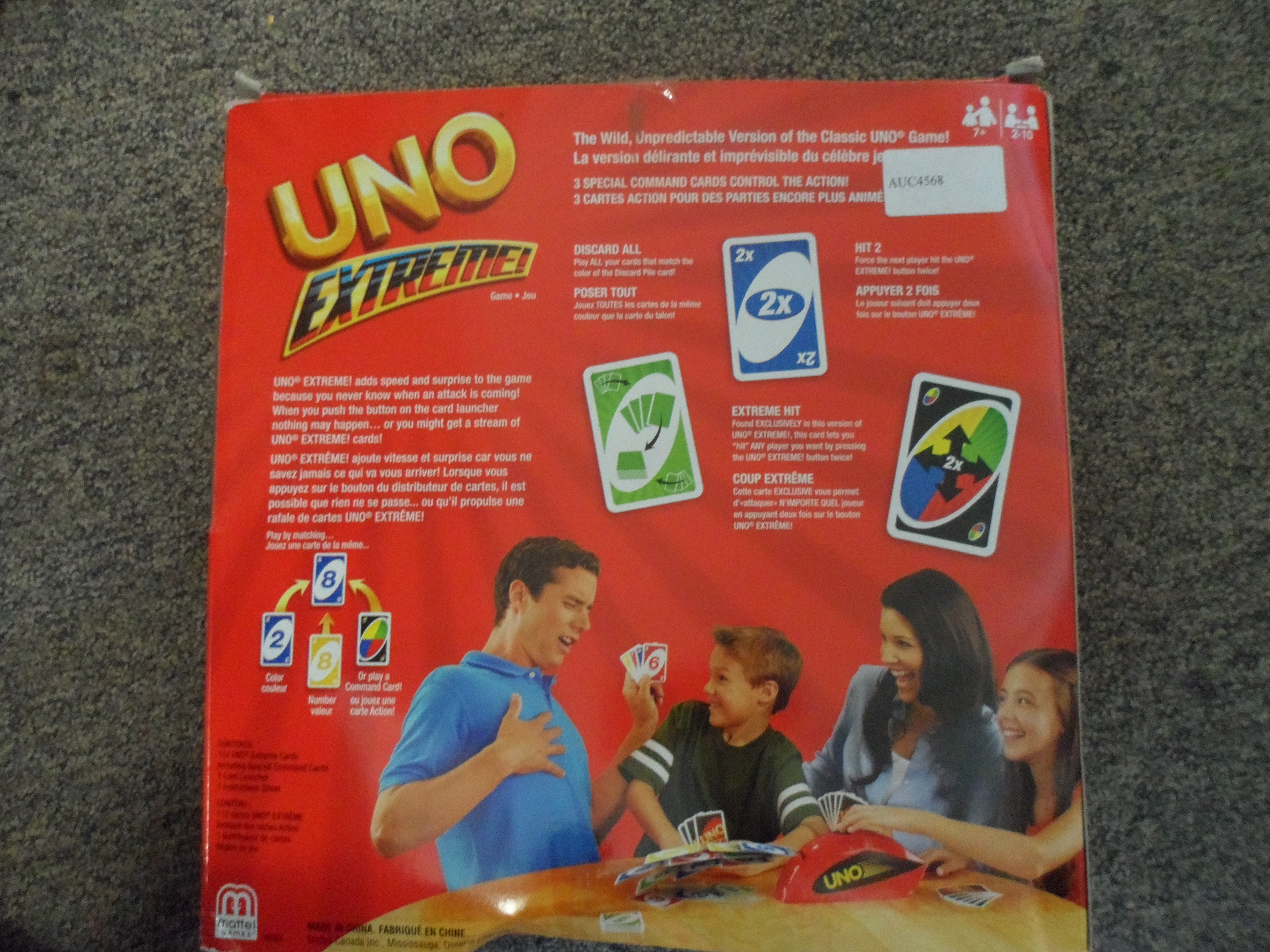 Carte Regle Du Jeu Uno Extreme 2000