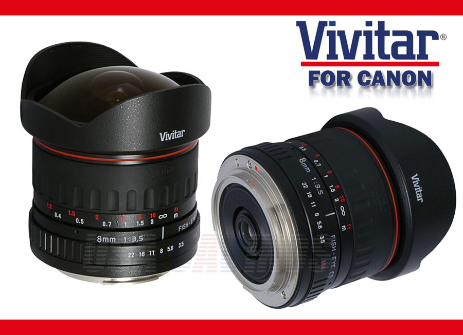 VIVITAR 8mm f/3.5 Fisheye Lens for CANON EOS eBay