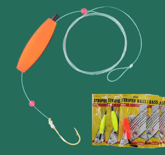 12 Saltwater Striped Bass Gold Beak Float Surf Fishing Rigs 60CS eBay