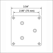 VESA 75mm VESA 75x75 Mounting Pattern