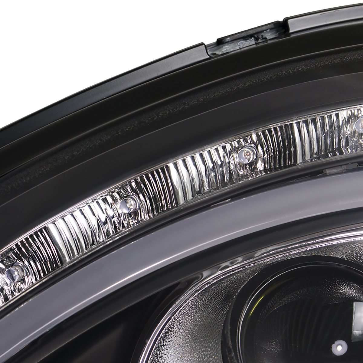 98 06 w220 s class black drl led signal projector headlights 98 06 w220 s class black drl led signal projector headlights