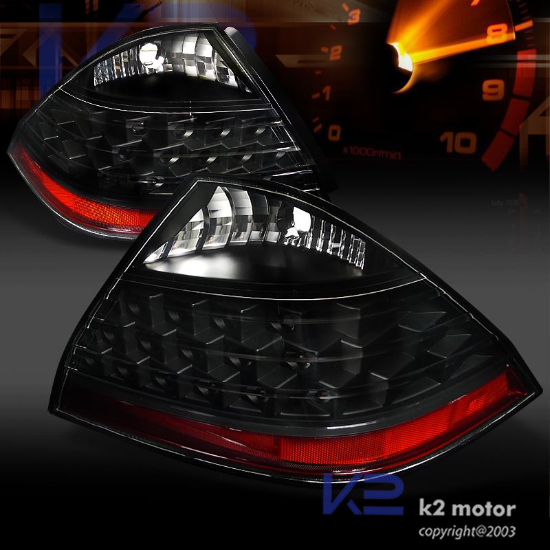 Depo For 0607 Honda Accord 4Dr Sedan Black LED Style Rear Tail Lights Pair