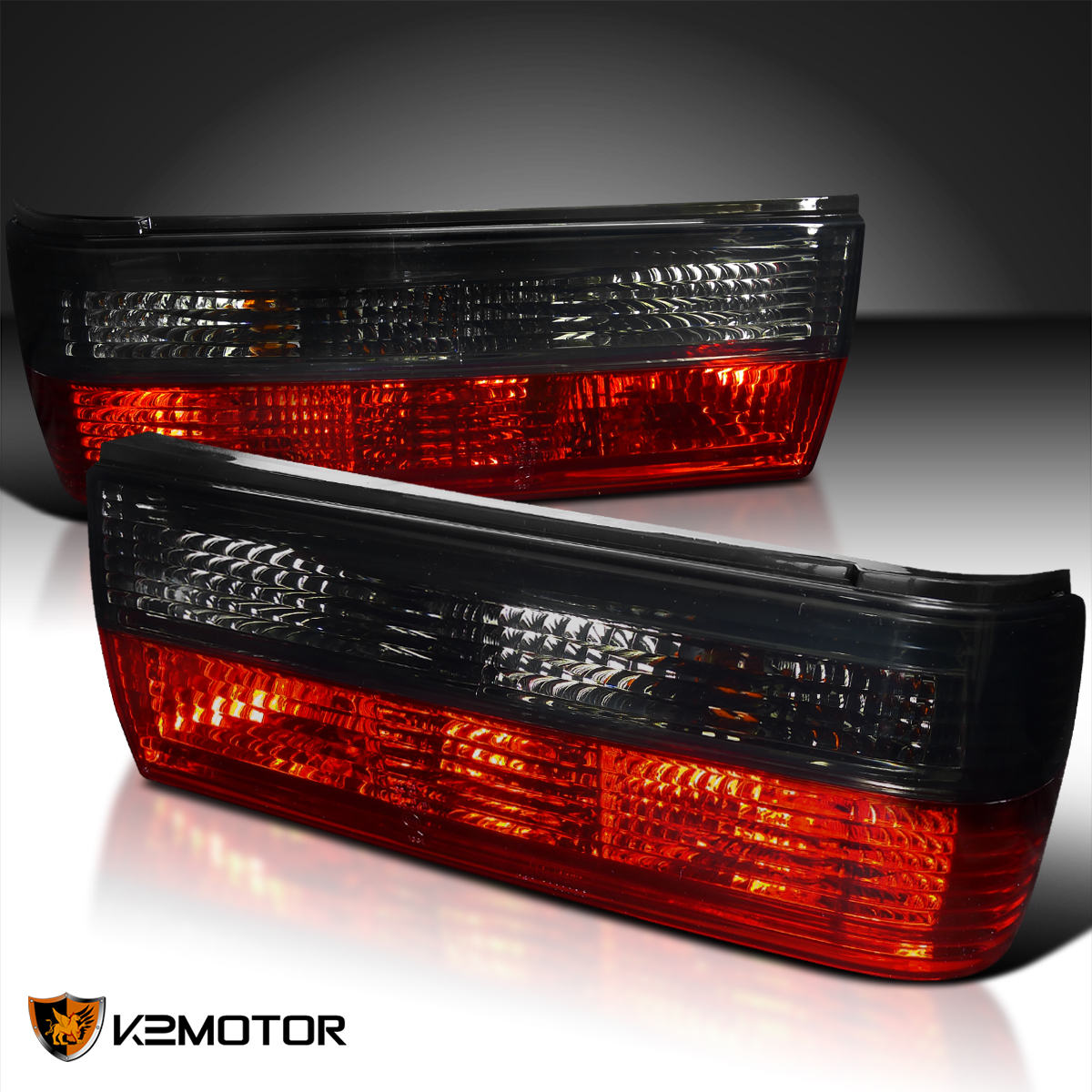 8891 BMW E30 325I 325Is 325Ix Red & Smoke Lens Tail Lights Brake Lamps