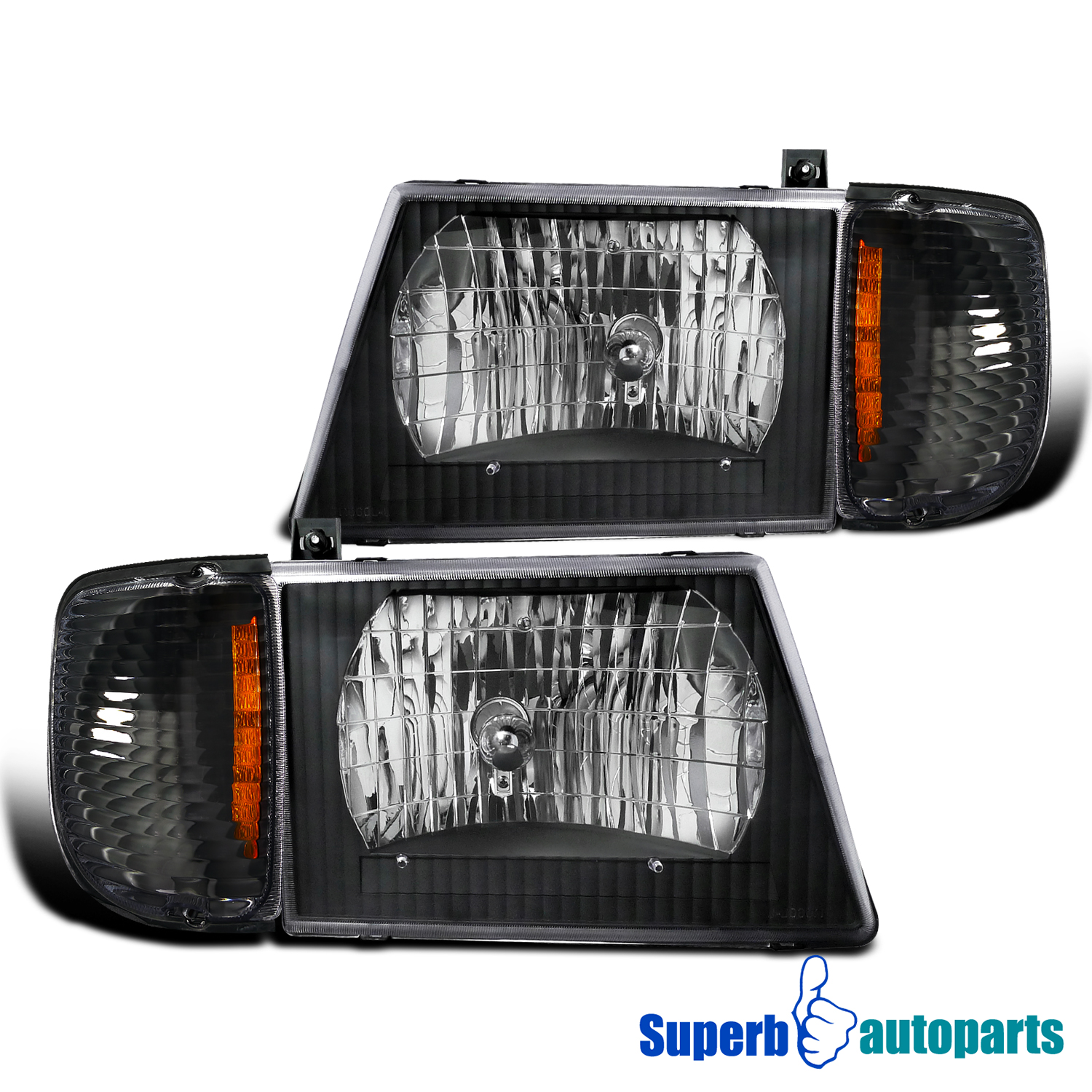 19922006 E150 E250 E350 Econoline Van Headlight+Corner Lights Park