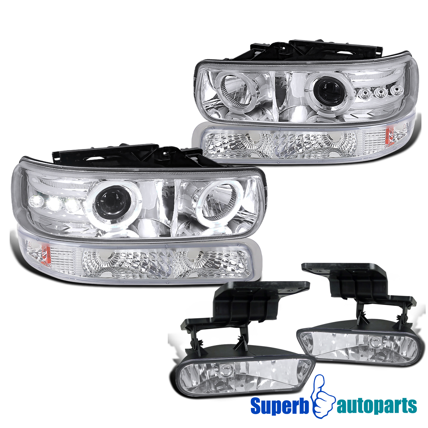 2002 Chevy Silverado 1500 Halo Headlights