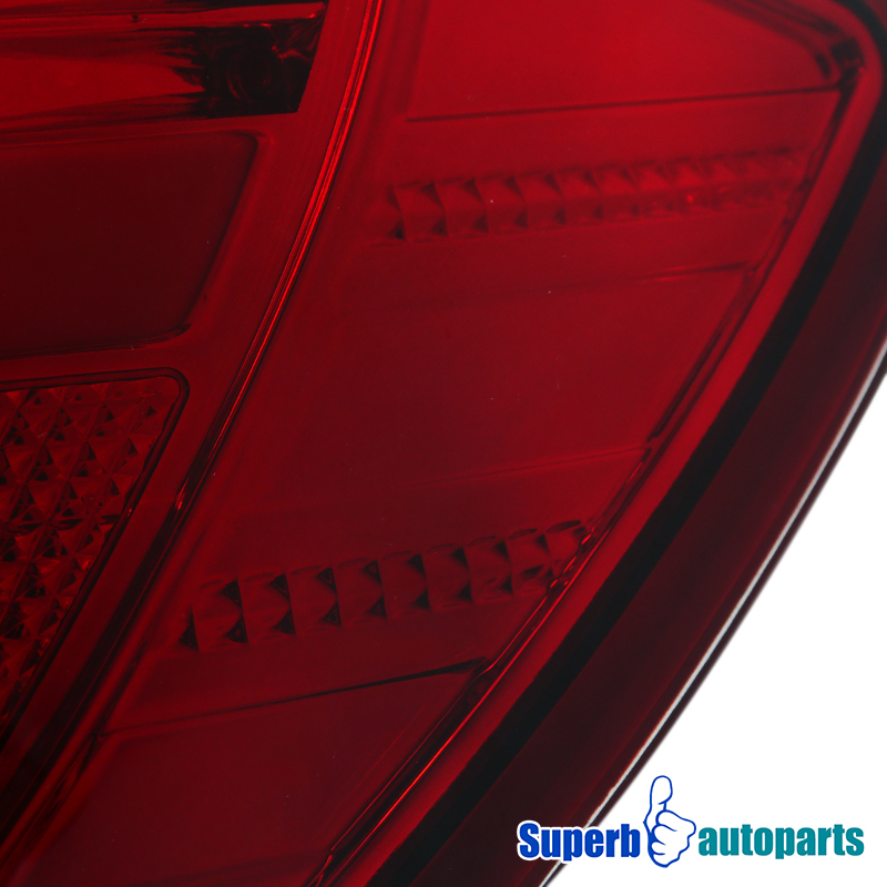 20082011 Mercedes CClass C300 C350 LED Brake Signal Tail Lights Red