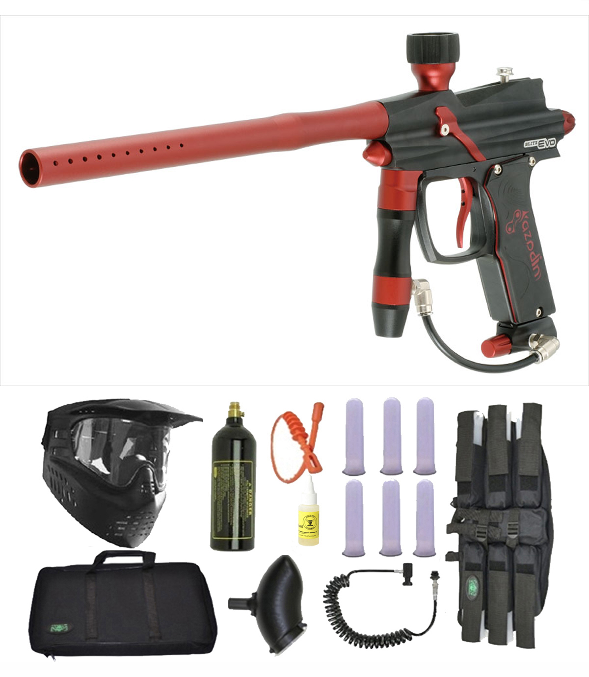Azodin Blitz Evo Electronic Paintball Marker Gun 3Skull Sniper Set