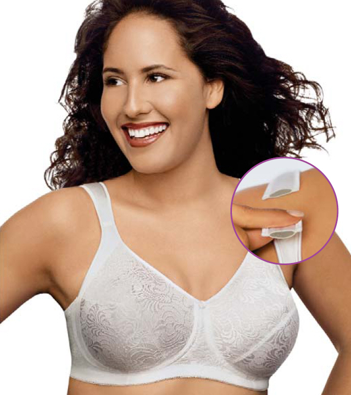 Just My Size Gel Cushion Strap Wirefree Bra 1105 eBay