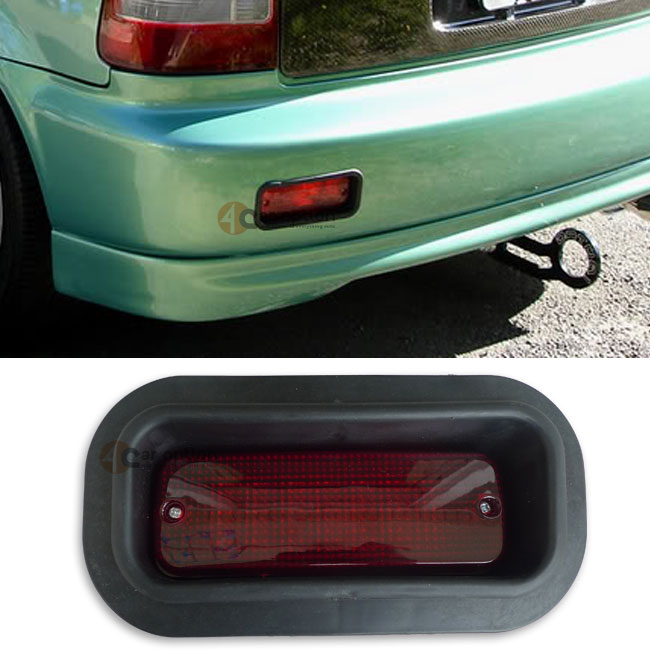 Honda Civic CRX Prelude JDM EDM Rear Bumper Foglight Brake Light Lamp