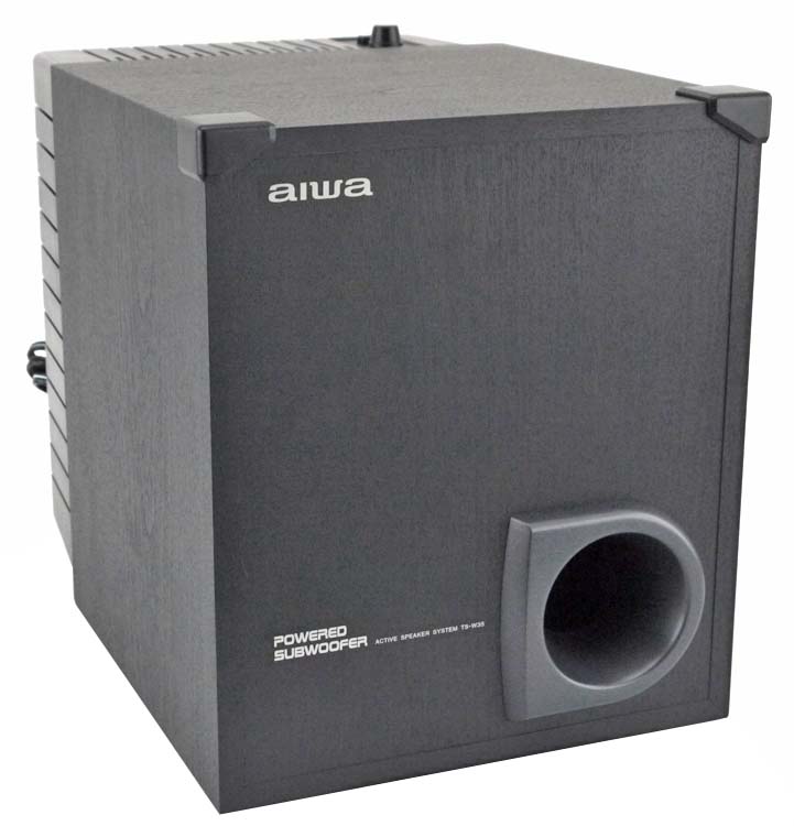 Aiwa TSW35U 50WATT 8" Home Theater Powered Subwoofer Active Speaker
