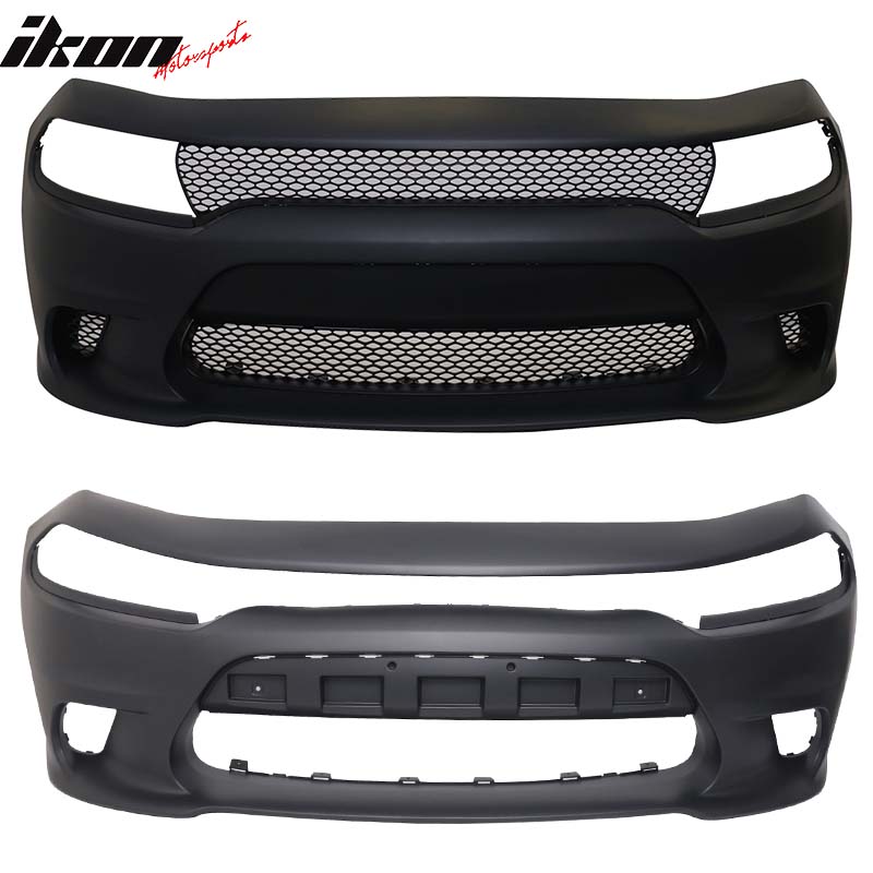 CROSSDESIGN Front Bumper Face Bar Trim Molding Step Pad Compatible With Dodge Charger 2015-2022 68225517AA, CH1044124