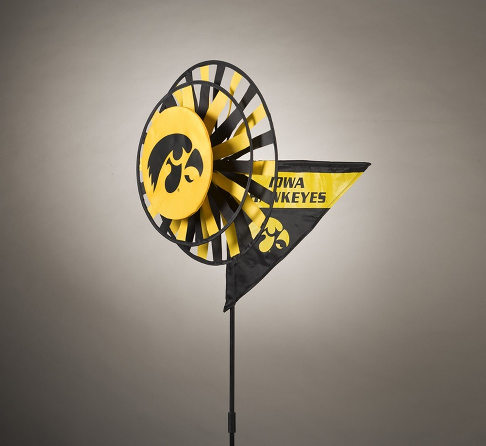 Iowa Hawkeyes Yard Decoration- Windmill Spinner