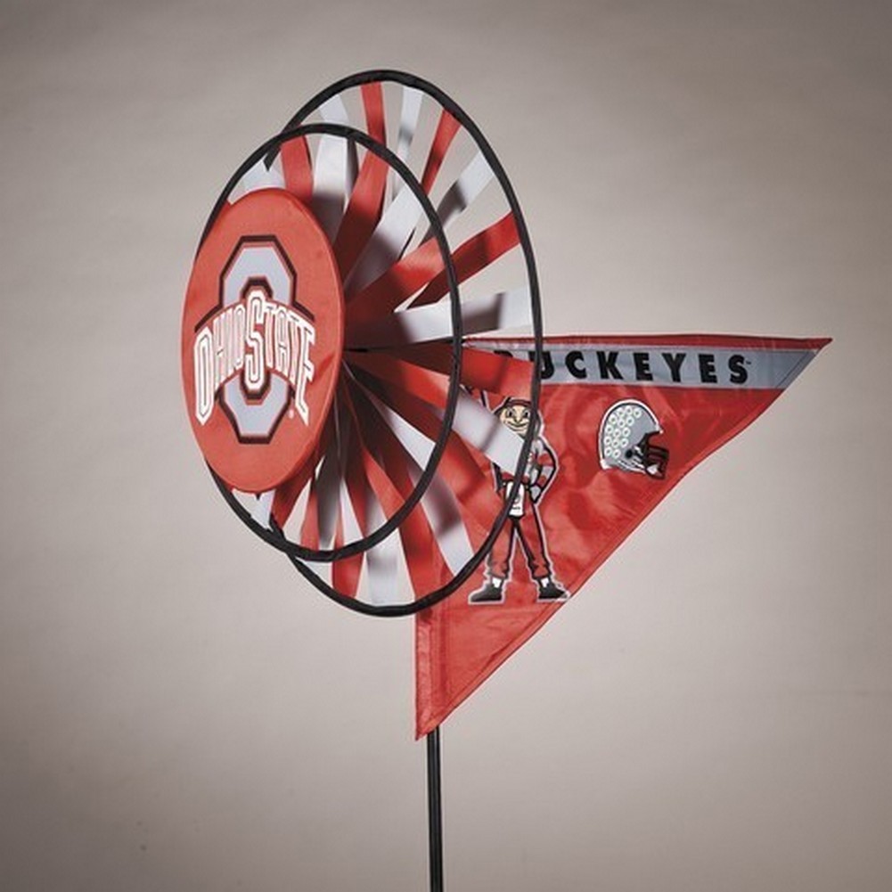 Ohio State Buckeyes Yard Decoration- Windmill Spinner
