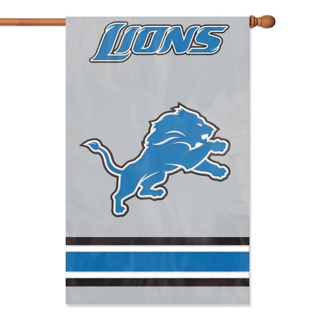 Detroit Lions Flag - 44"x28" 2 Sided Outdoor House Flag