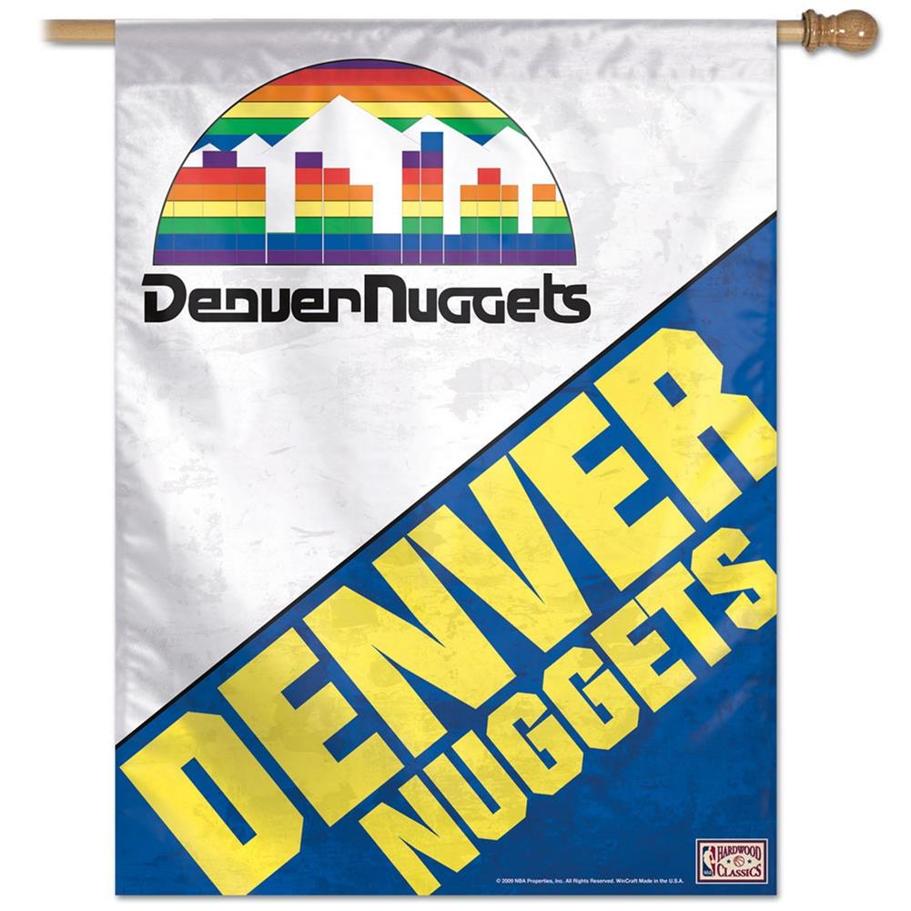 Denver Nuggets Flag - Throwback 27X37 House Flag Banner
