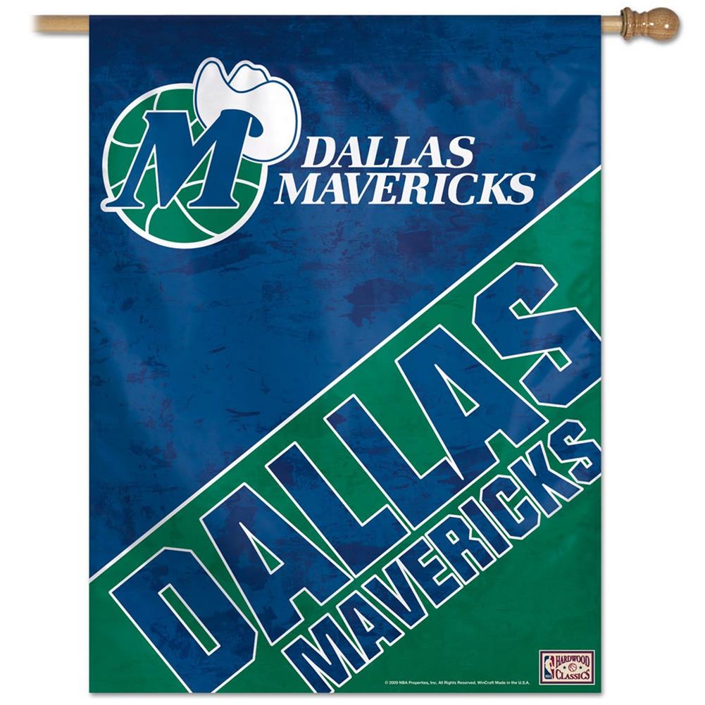 Dallas Mavericks Flag - Throwback 27X37 House Flag Banner