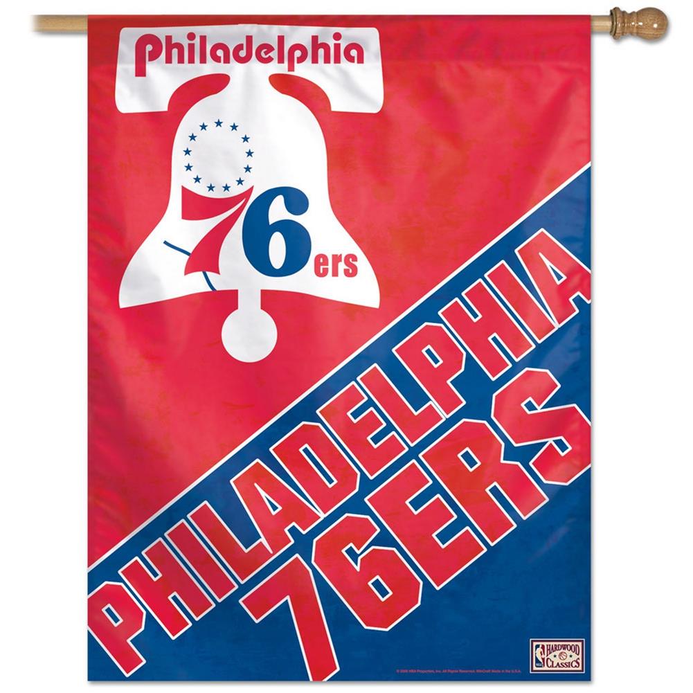 Philadelphia 76ers Flag - Throwback 27X37 House Flag Banner