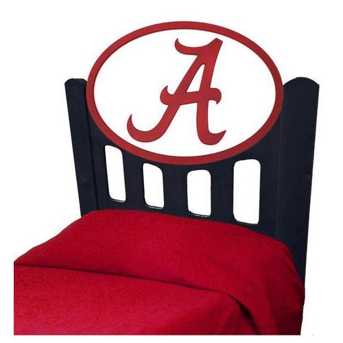 Alabama Crimson Tide Bama Kids Full Size Headboard With Logo