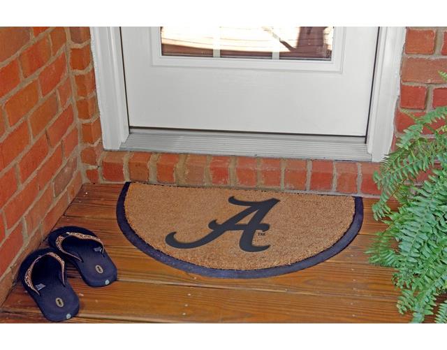 Alabama Crimson Tide Door Mat Half Moon Shaped Rug