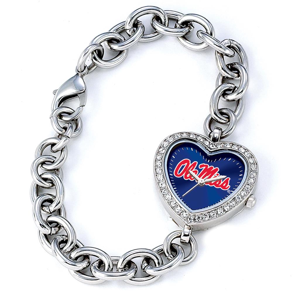 Ole Miss Rebels Womens Heart Watch