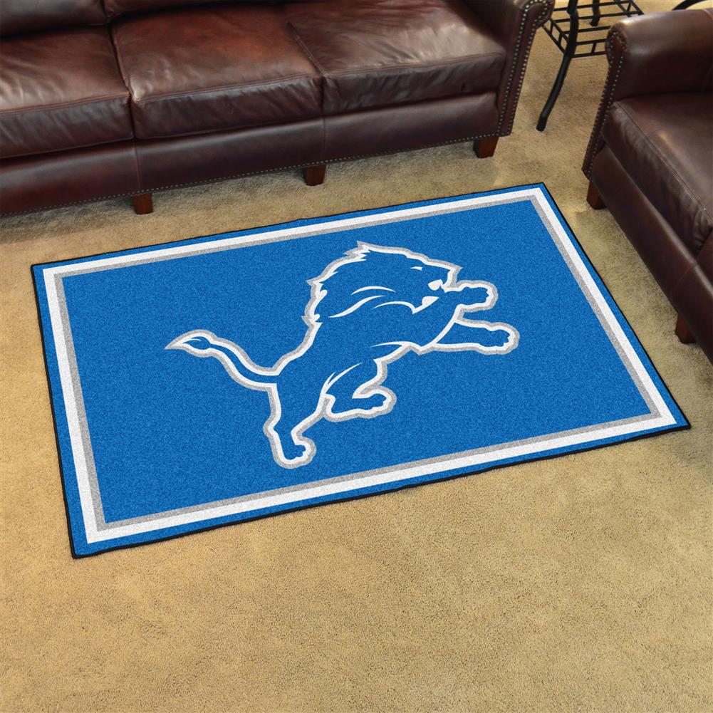 Detroit Lions Area Rug Carpet Flooring 4x6
