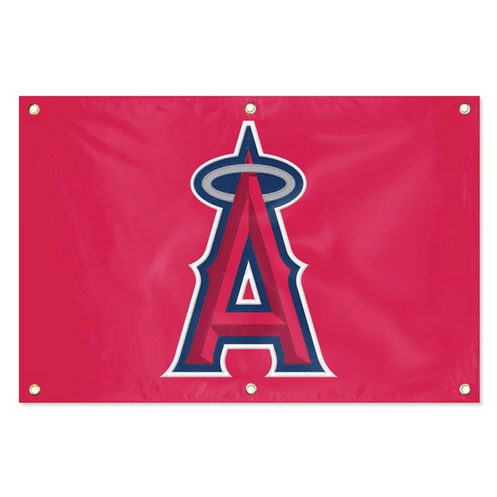 Los Angeles Angels LA Large Embroidered Grommet Banner