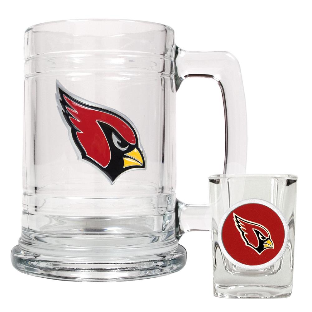 Arizona Cardinals Beer Mug & Shot Glass Set
