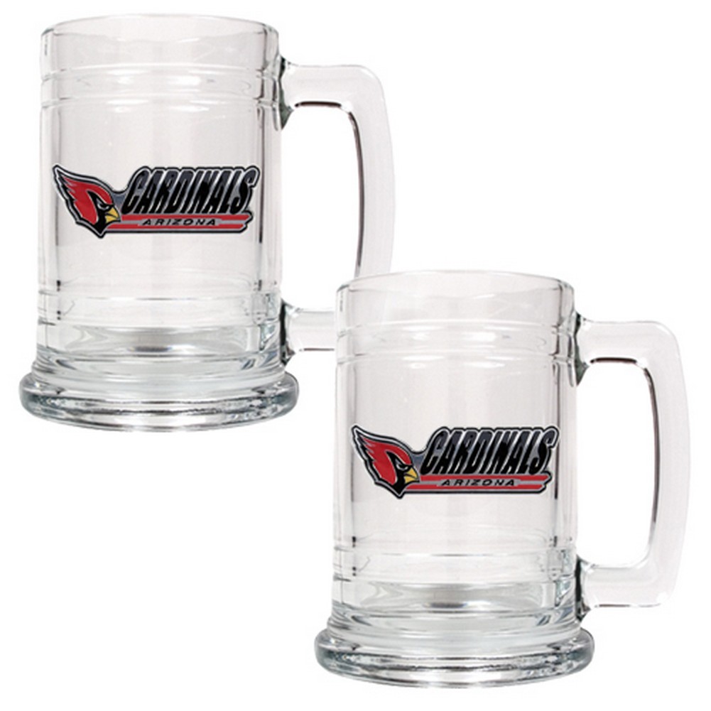 Arizona Cardinals Set of 2 Beer Mugs