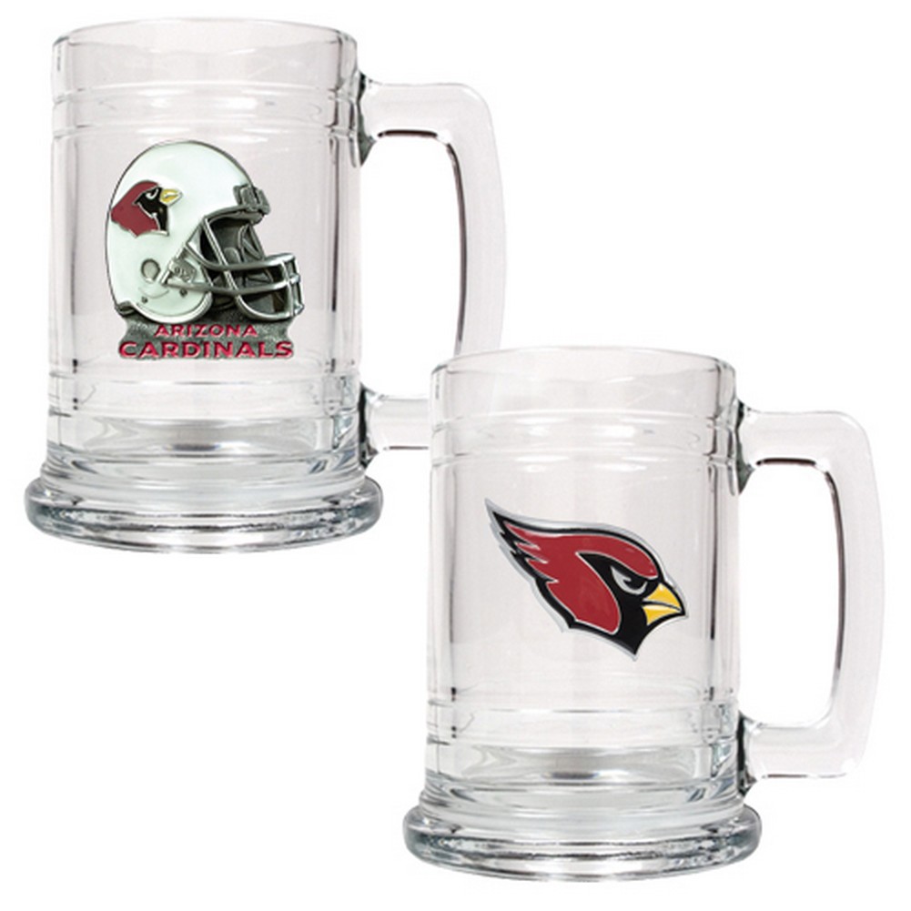 Arizona Cardinals Set of 2 Beer Mugs