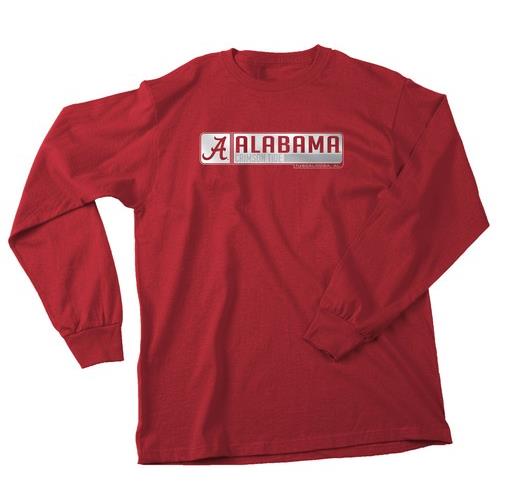 Alabama Crimson Tide Men's Long Sleeve Logo Shirt