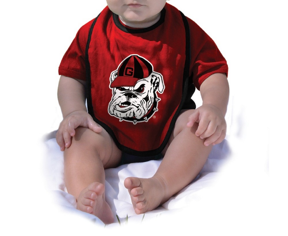 Infant Bulldogs UGA Onesie and Team Color Bib Set eBay