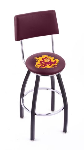 Arizona State University Metal Bar Stool With Back