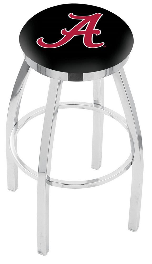 Alabama Crimson Tide Barstool Chrome Kitchen Chair