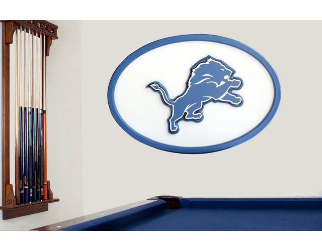 Detroit Lions Large 3D Wooden Wall Art