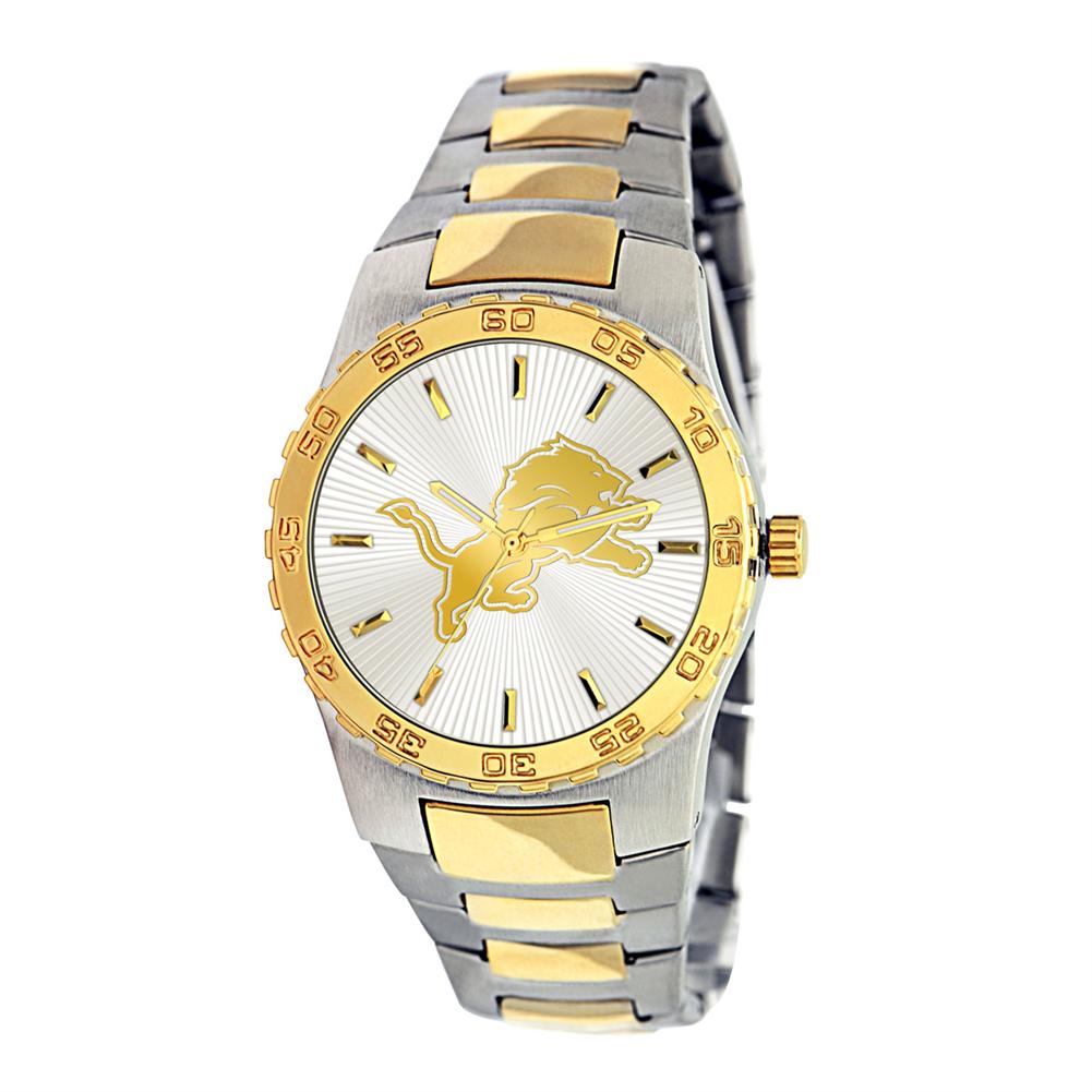 Detroit Lions  Dress Watch - Stainless Steel and Gold Band