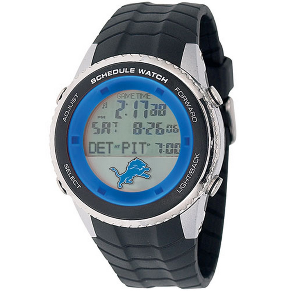 Detroit Lions Mens Schedule Wrist Watch
