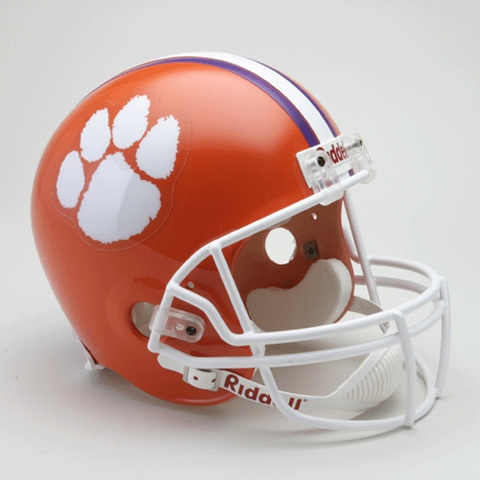 Clemson University Tigers Full Size Riddell Replica Autograph Helmet