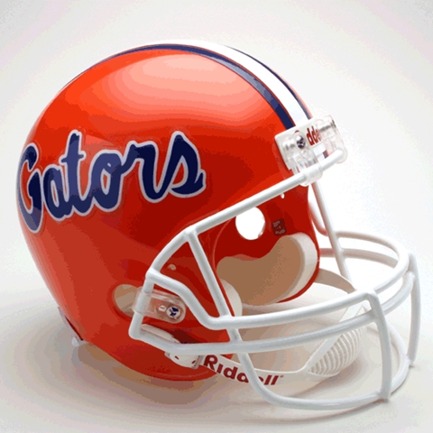 University of Florida Gators Full Size Riddell Replica Autograph Helme