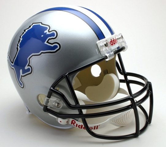 Detroit Lions Full Size Riddell Replica Autograph Helmet