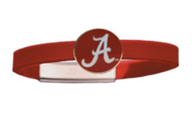 Alabama Crimson Tide Bama Rubber Slider Athletic Bracelet