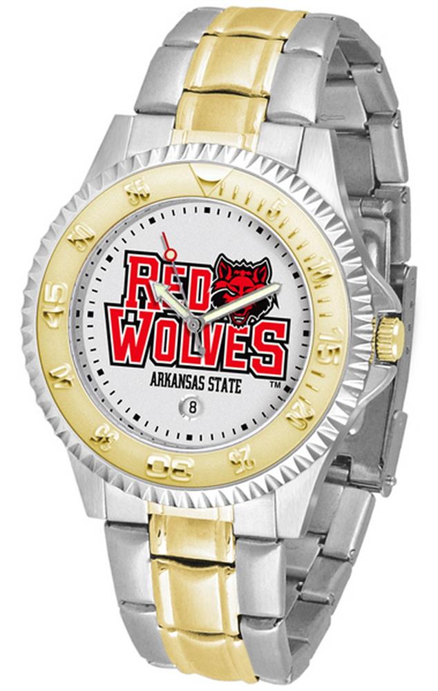 Arkansas State Red Wolves Men's Two Tone Dress Watch