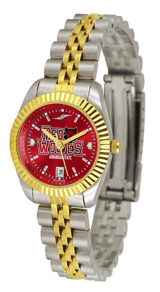 Arkansas State Red Wolves Ladies Gold Dress Watch