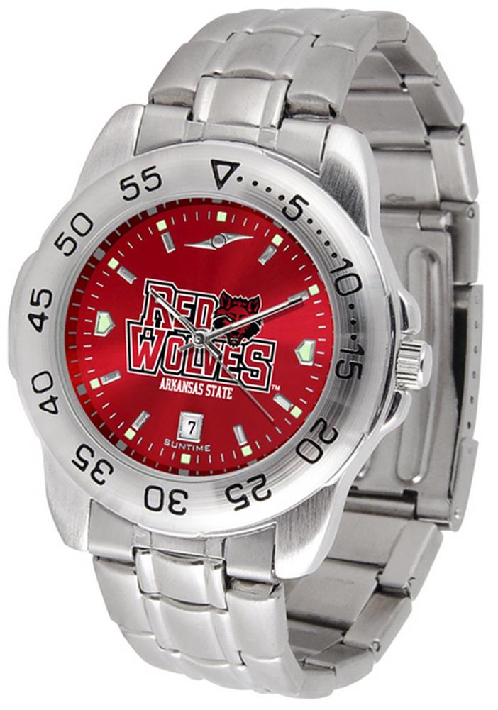Arkansas State Red Wolves Men's Stainless Steel Wristwatch
