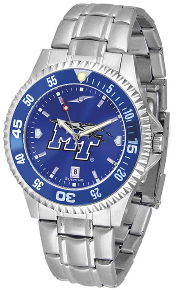 Middle Tennessee State MTSU Men's Stainless Steel Dress Watch
