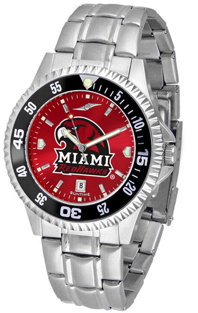Miami of Ohio Redhawks Men's Stainless Steel Dress Watch