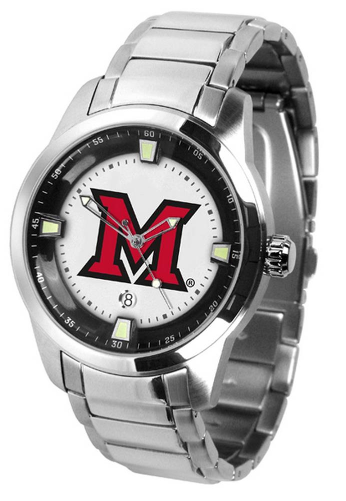 Miami of Ohio Redhawks Men's Stainless Steel Outdoor Watch