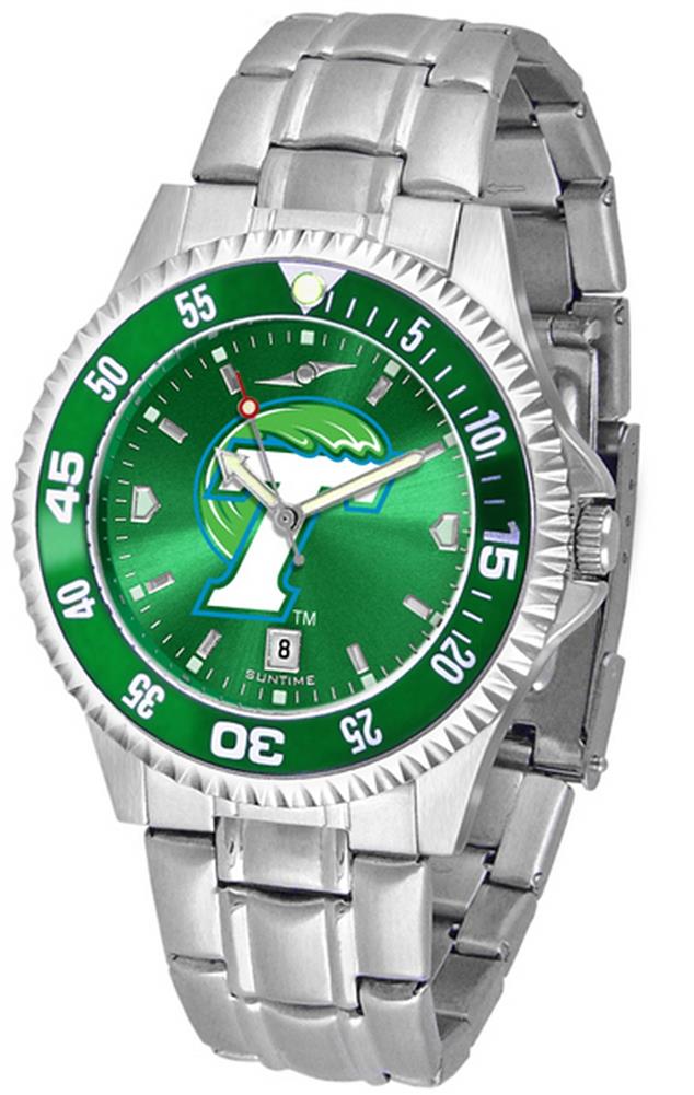 Tulane Green Wave Men's Stainless Steel Watch