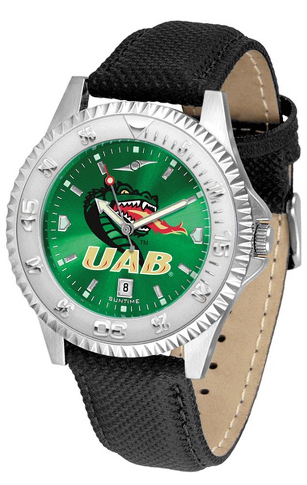 UAB Blazers Men's Leather Wristwatch