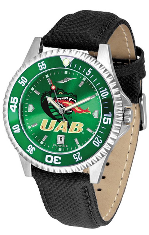 UAB Blazers Men's Leather Wristwatch